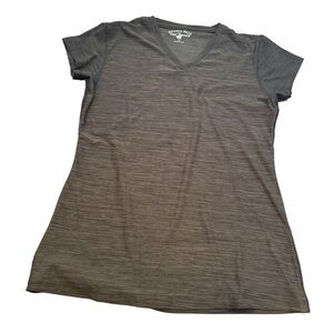 Beverly Hills Polo Club Charcoal V-Neck Women's Tee